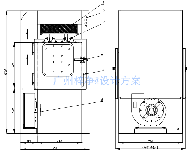 风淋传递窗设计方案图